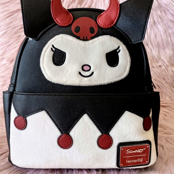 RARE!! Loungefly Kuromi Devil Mini Backpack 2022 HT Expo Exclusive main image 11